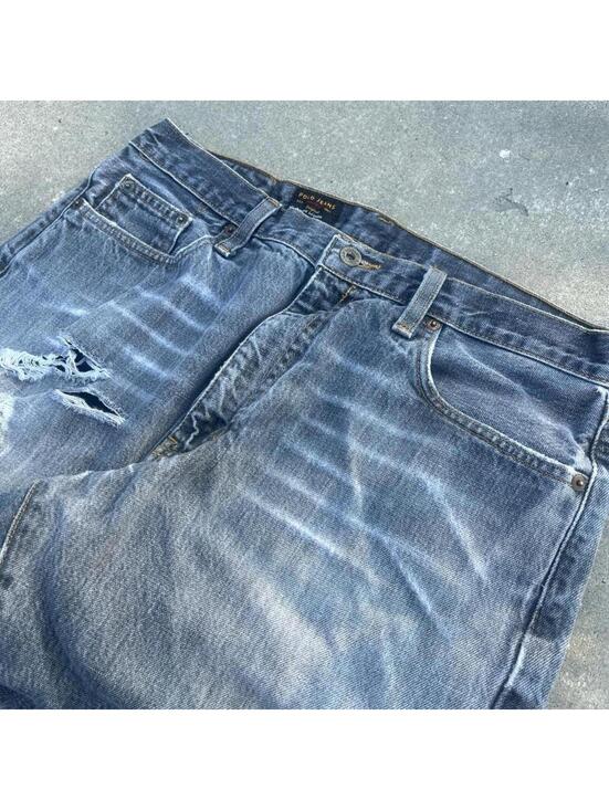 Ralph Lauren Other - Vintage y2k 90s Polo Ralph Lauren faded and distressed grey straight leg jeans
